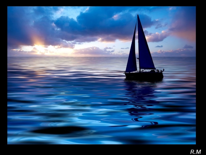 Sailing sunset