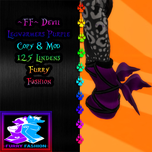 ~FF~ Devil Legwarmers Purple