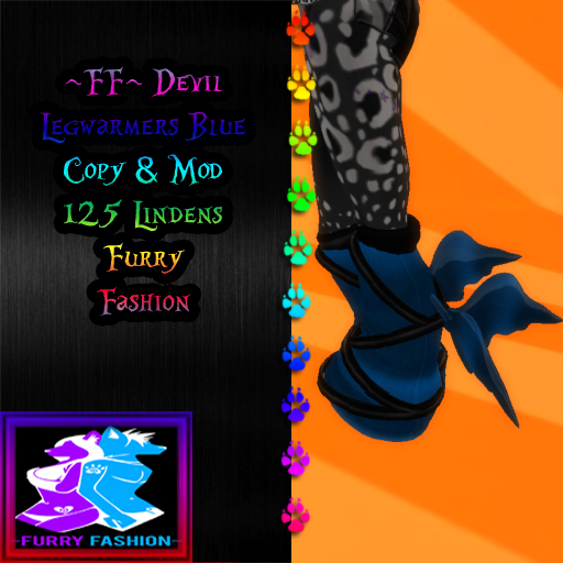 ~FF~ Devil Legwarmers Blue