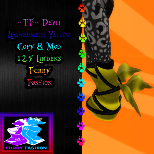 ~FF~ Devil Legwarmers Yellow