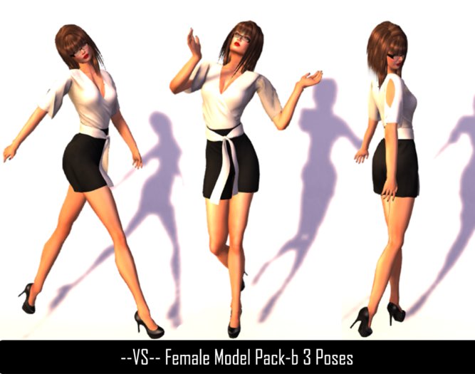 --VS-- Female Model Pack-b 3 Poses