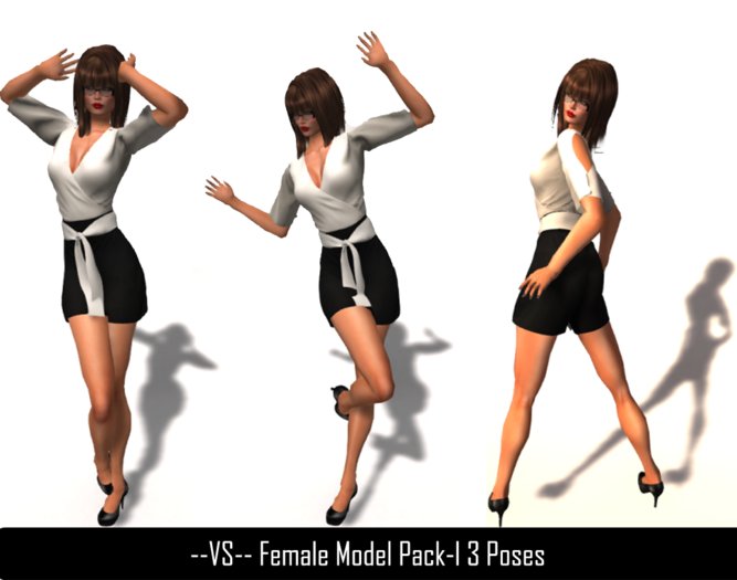 --VS-- Female Model Pack-l 3 Poses