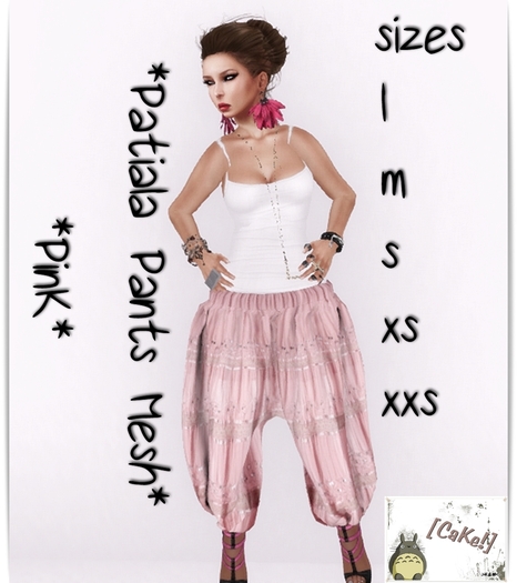 [[>CaKe!<]]PATIALA PANTS PINK-mesh-