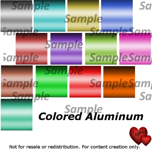 colored aluminum pack