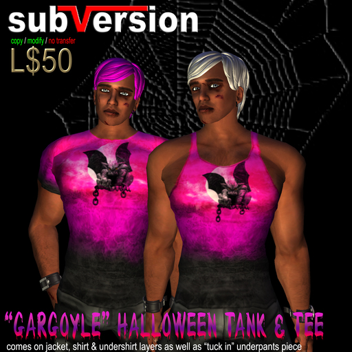 .~subVersion~. HALLOWEEN "Gargoyle" Tee/tank