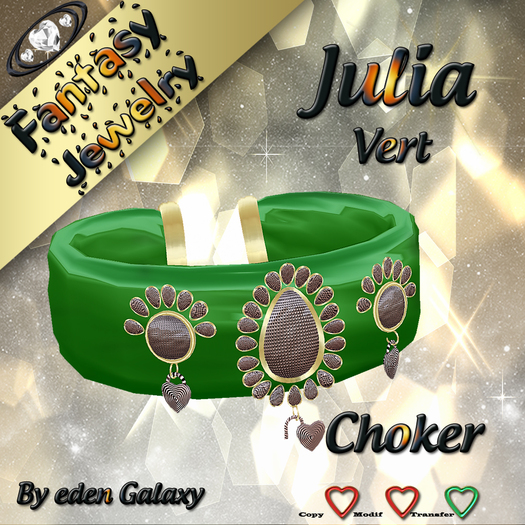 CHOKER JULIA vert