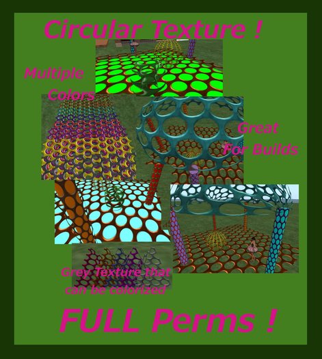 Circular holes Texture- FULL PERMS
