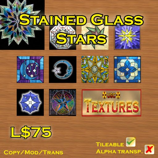 USC Textures - Stained Glass Stars