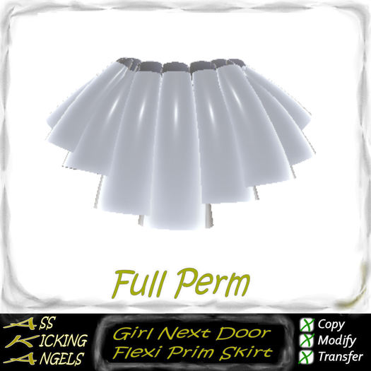AKA Girl Next Door Flexi Prim Skirt Ad  Full Perm