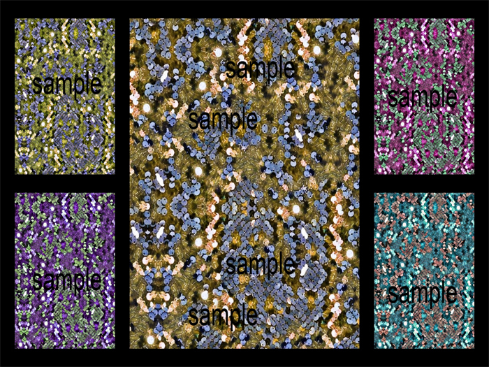 <JT>Seamless Haute Couture Sequined Fabrics