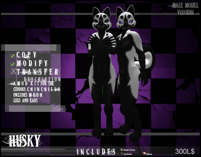 .BD. Husky White Black
