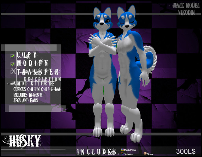 .BD. Husky Blue White