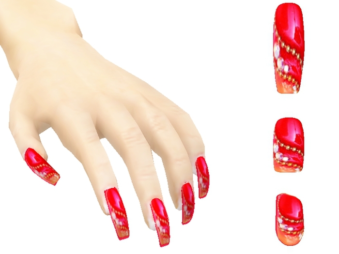 *SALE* PolishMePretty Rhinestone Collection Royal Orange
