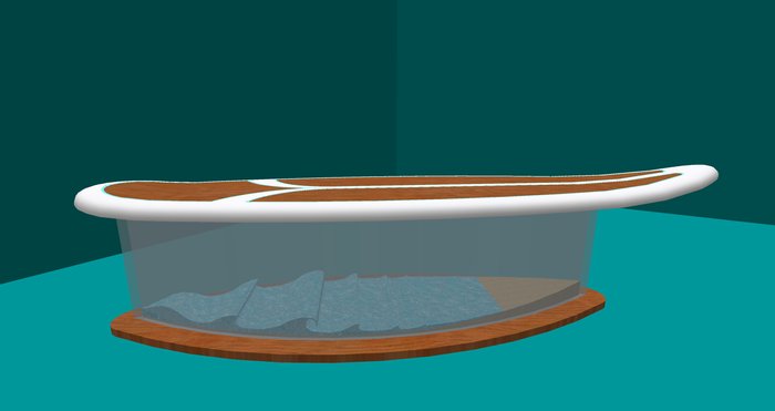  Mesh Surf board coffee Table