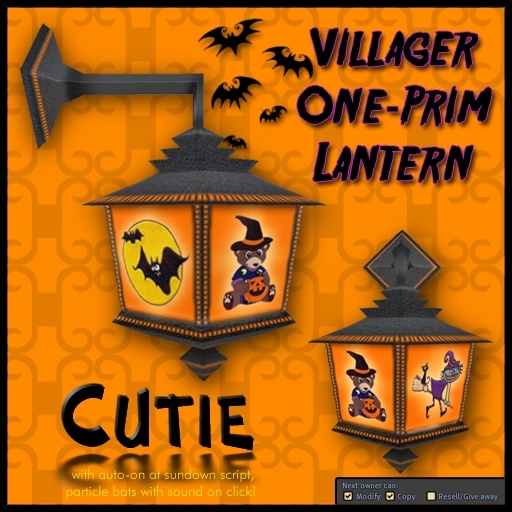 (Villager One-Prim Lantern - Cutie)