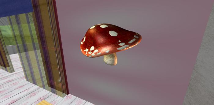 WHIMSY WALL DECAL RED MUSHROOM