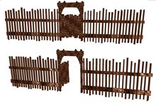 Old Garden Fence Door Opens on Touch 2 Prims by H&G