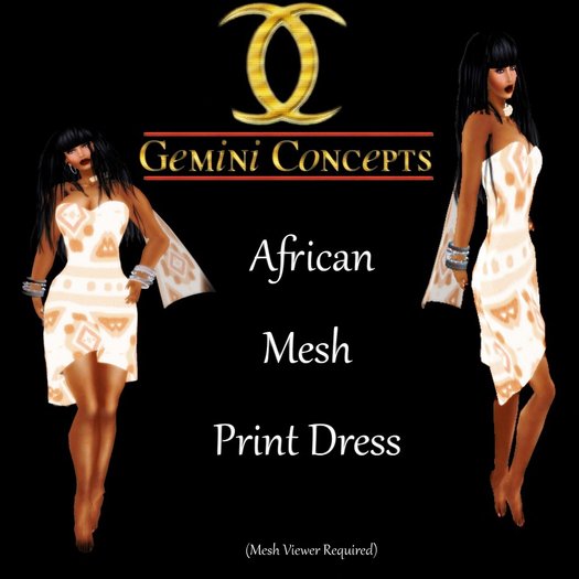 New! Promo African Print Dress 