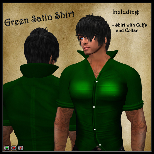 Green Satin Shirt