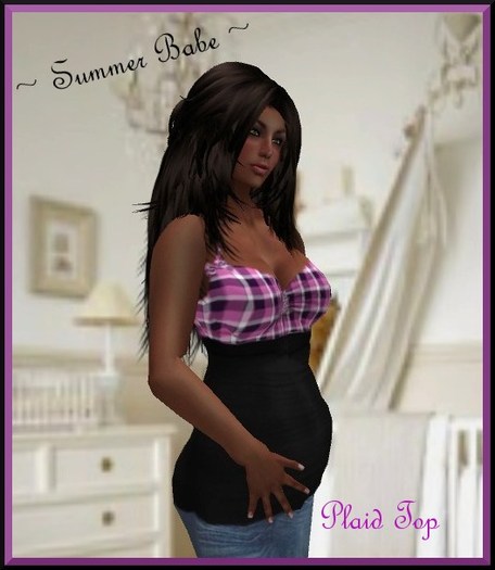 Summer Babe ~ Pink Plaid Top