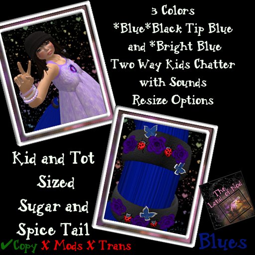 Sugar and Spice Kid and Tot Tail (Blue)