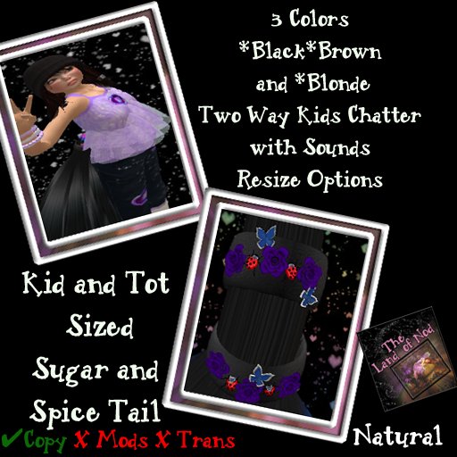 Sugar and Spice Kid and Tot Tail Natural