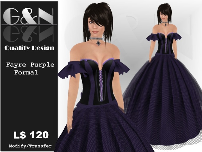 G&N Quality Design Fayre Purple Formal