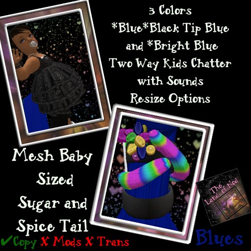 Candy Girls Tail-Blues Baby Size
