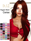 =DeLa*= Mesh Hair "Cerise" Dipped Party Colors