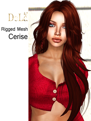 =DeLa*= Mesh Hair "Cerise" Demo