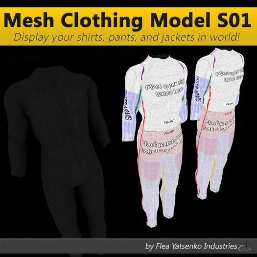 [FYI] Mesh Clothing Model Mannequin S01 1.0.0