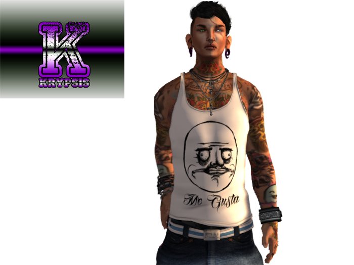[K] Me Gusta Male Tank top [Mesh]