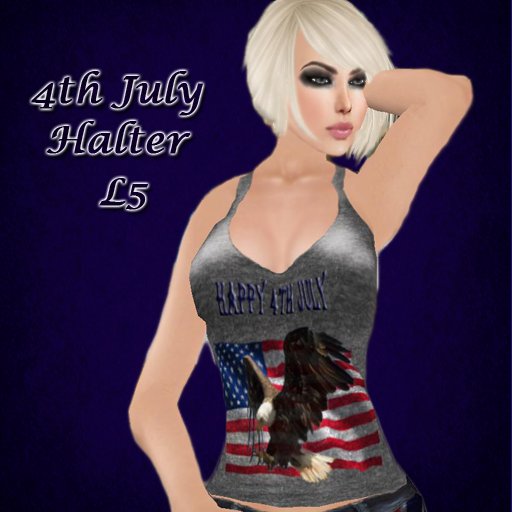 happy 4th july eagle halter