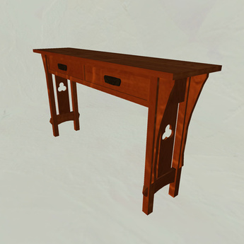 Second Life Marketplace Mission Style Cutout Sofa Or Hall Table Mesh Mission Style Cutout Sofa Or Hall Table