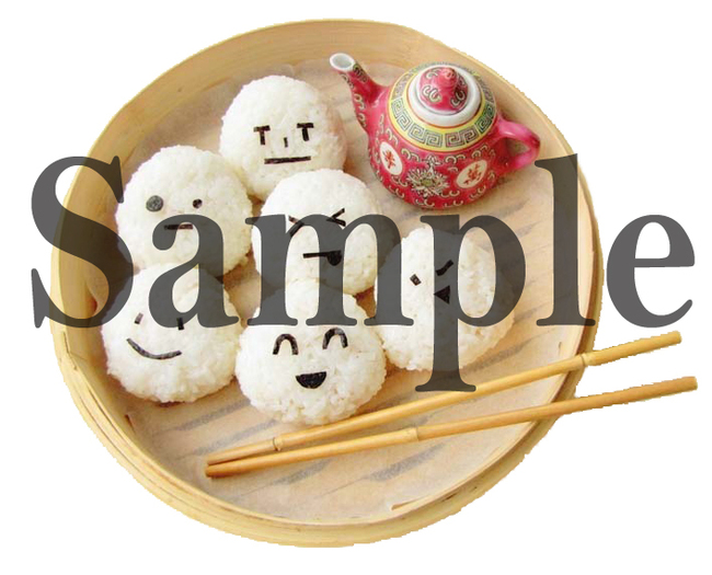Rice Balls Bowl Tea Texture