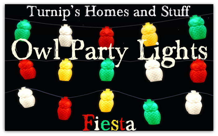 Turnip's Mesh Owl Party Lights(fiesta)