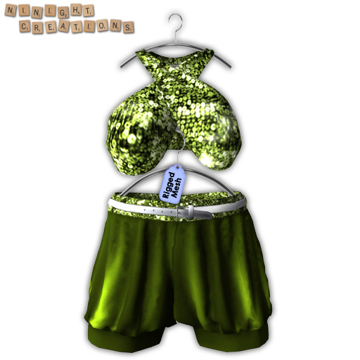 NN Mesh Sequin Night Suit 3