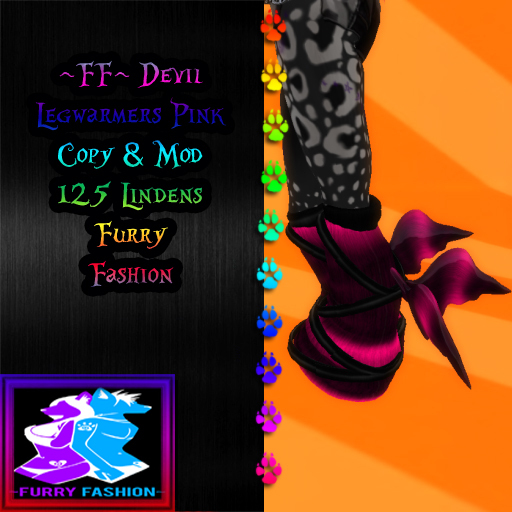~FF~ Devil Legwarmers Pink