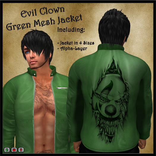 Evil Clown Green Mesh Jacket 