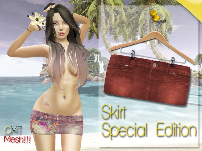 .::[NerdMonkey*clothes] - [Skirt special edition red]::.
