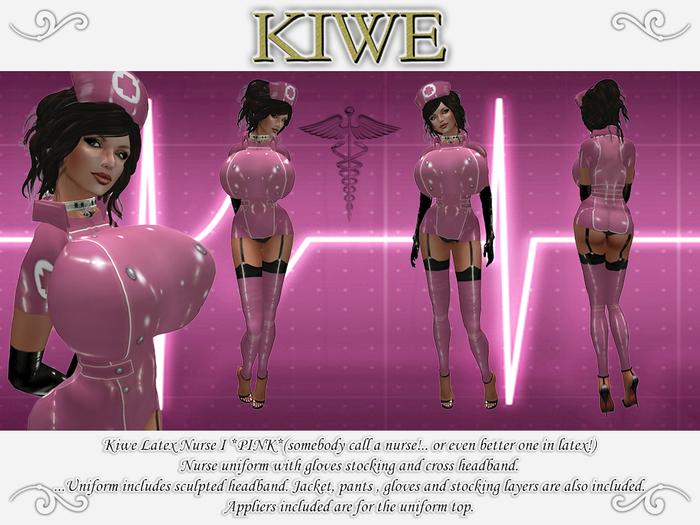 Kiwe Latex Nurse I (pink) for Prim B's
