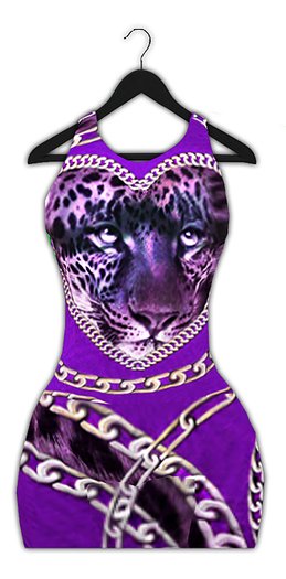 Grayscale - Leopard Love - Purple(click)