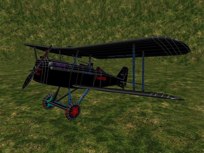 Bad Kitty SE5a WWI Fighter Full Perm Mesh Kit (V)
