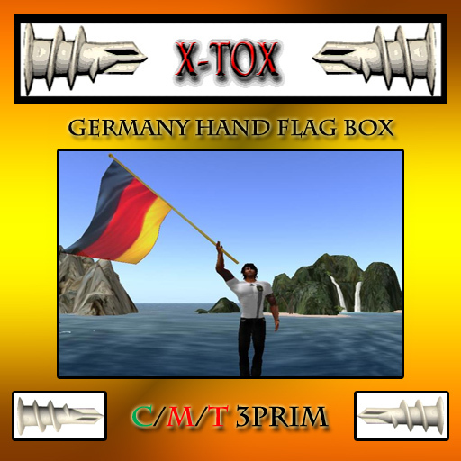 GERMANY HAND FLAG [BOXED]