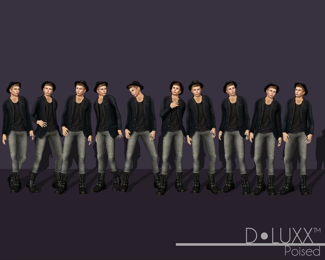 D.Luxx Poses - Poised - Static Male Pose Set Pack