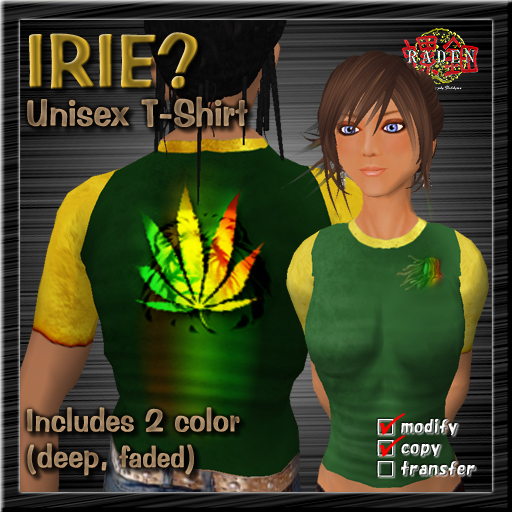 IRIE?(RASTA Color Unisex T-Shirts)
