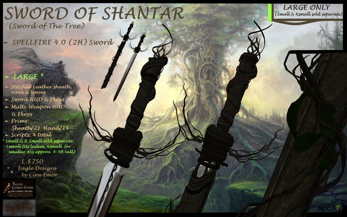 SWORD OF SHANTAR - Large (SF-2H)