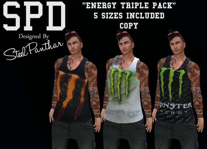 SPD Mens Mesh Tank - Energy Pack (Boxed)