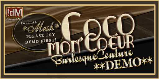 !dM deviousMind: "Coco Mon Coeur" **DEMOS for Mesh Corset**