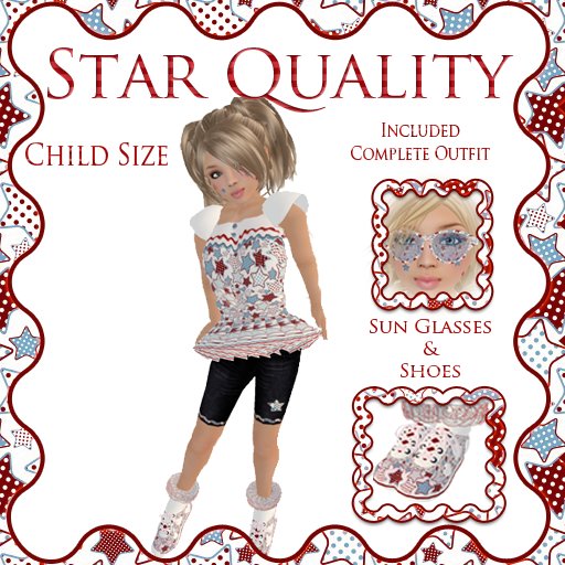 Star Quality Short Outfit --Child Size